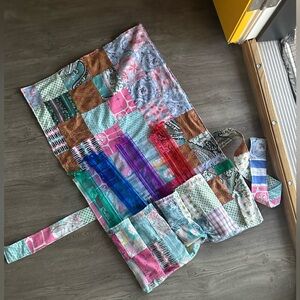 Mahjong rack cover traveling rack/pusher square quilt topper